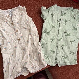 Toddler boy summer shortie outfits (2) Size:24M